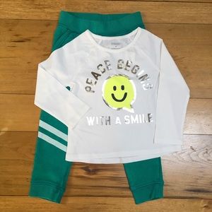 NWT Gymboree Girls Long Sleeve T-shirt and Joggers